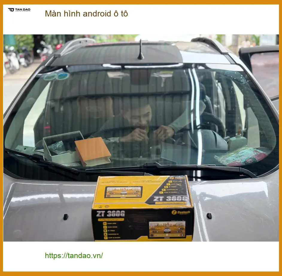 Chị Thúy Diễm lắp màn hình android ô tô Honda CRV tại Quận Tân Bình ảnh thực tế 3