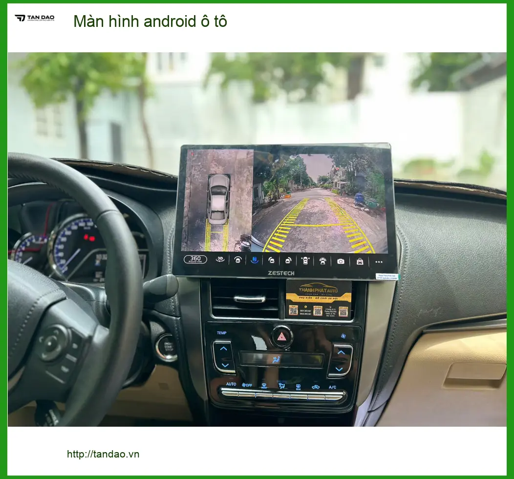Anh Cường nâng cấp màn hình Android ô tô cho Toyota Vios tại Gò Vấp vì màn zin lỗi thời ảnh thực tế 3