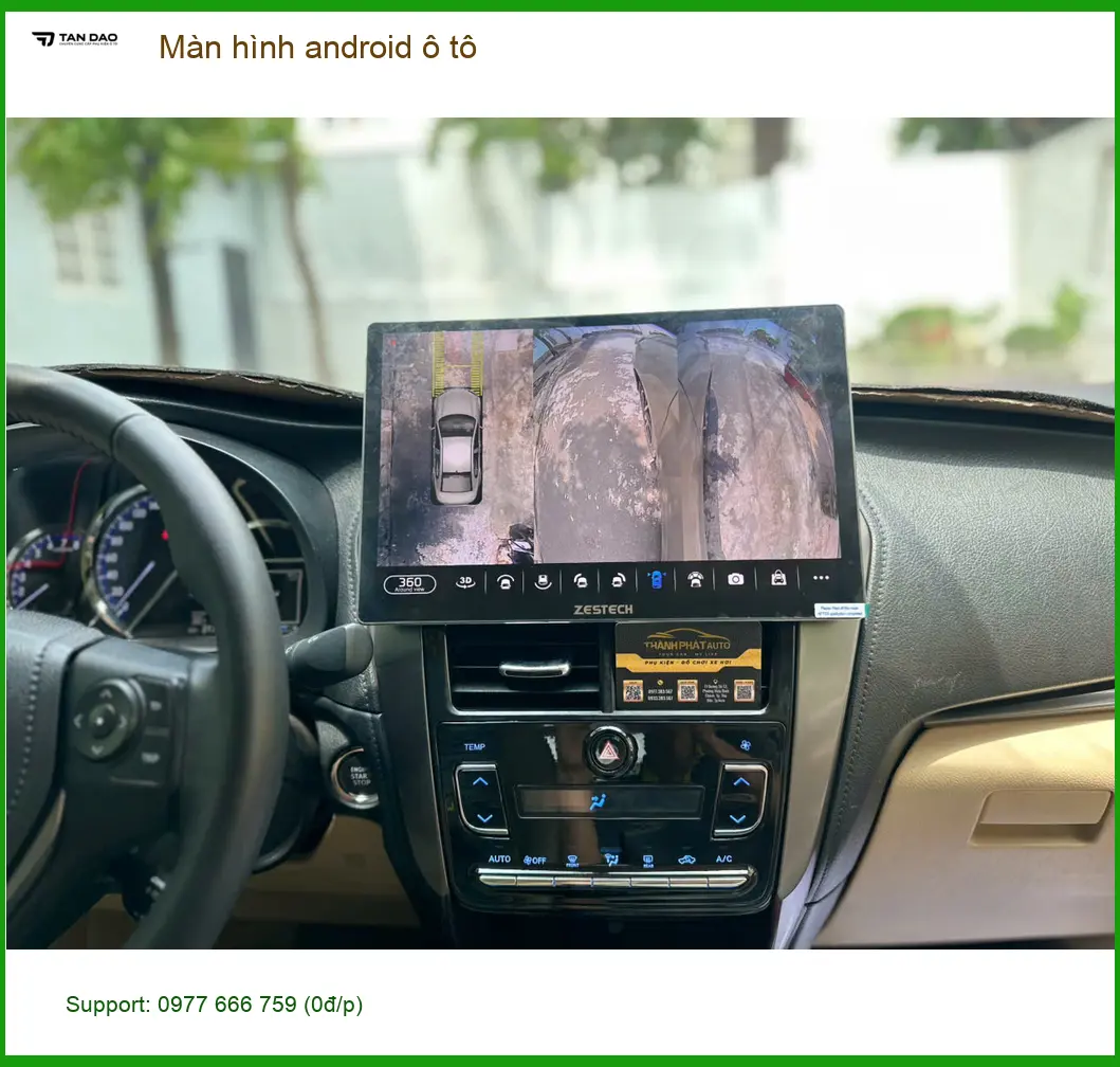 Anh Cường nâng cấp màn hình Android ô tô cho Toyota Vios tại Gò Vấp vì màn zin lỗi thời ảnh thực tế 4