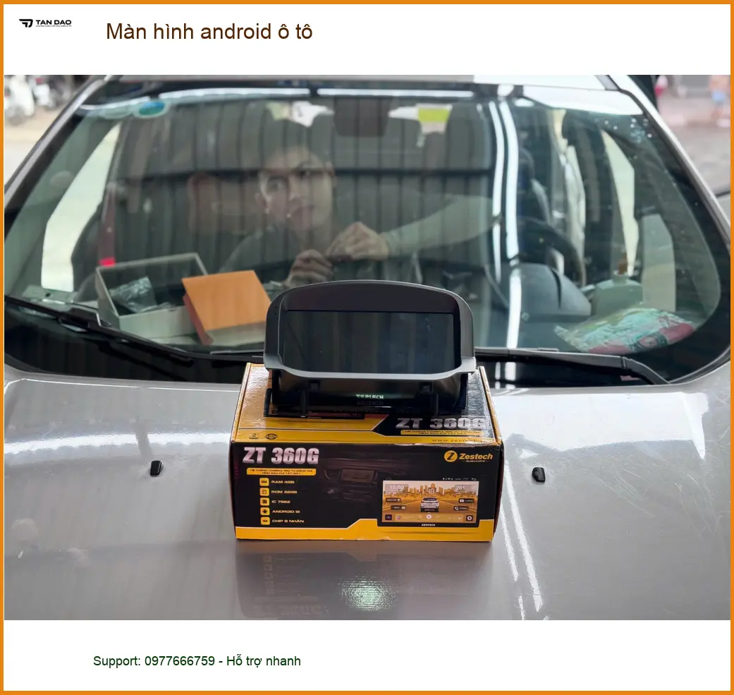 Chị Thúy Diễm lắp màn hình android ô tô Honda CRV tại Quận Tân Bình ảnh thực tế 4