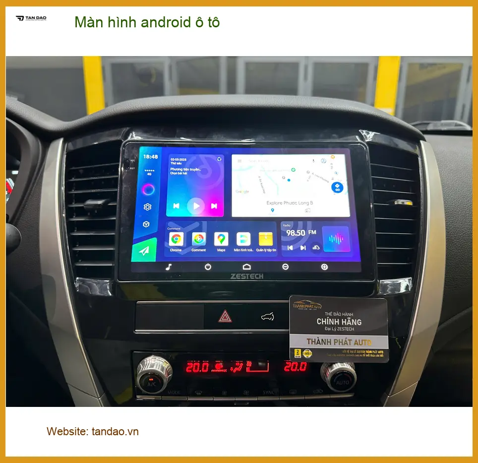 Chú Lộc lắp màn hình android ô tô cho Honda CRV tại Quận Bình Chánh vì màn zin quá chậm ảnh thực tế 4
