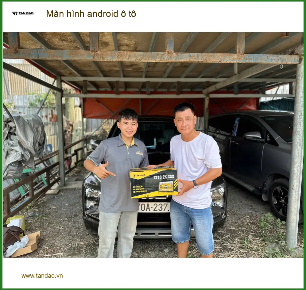 Chị Lan Anh lắp màn hình Android ô tô cho Hyundai Accent tại Quận 2. ảnh thực tế 2