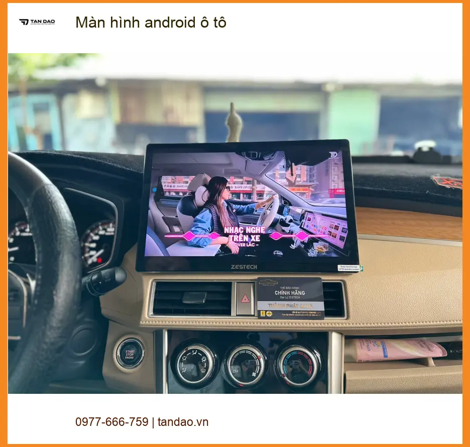 Chị Lan Anh lắp màn hình Android ô tô cho Hyundai Accent tại Quận 2. ảnh thực tế 4