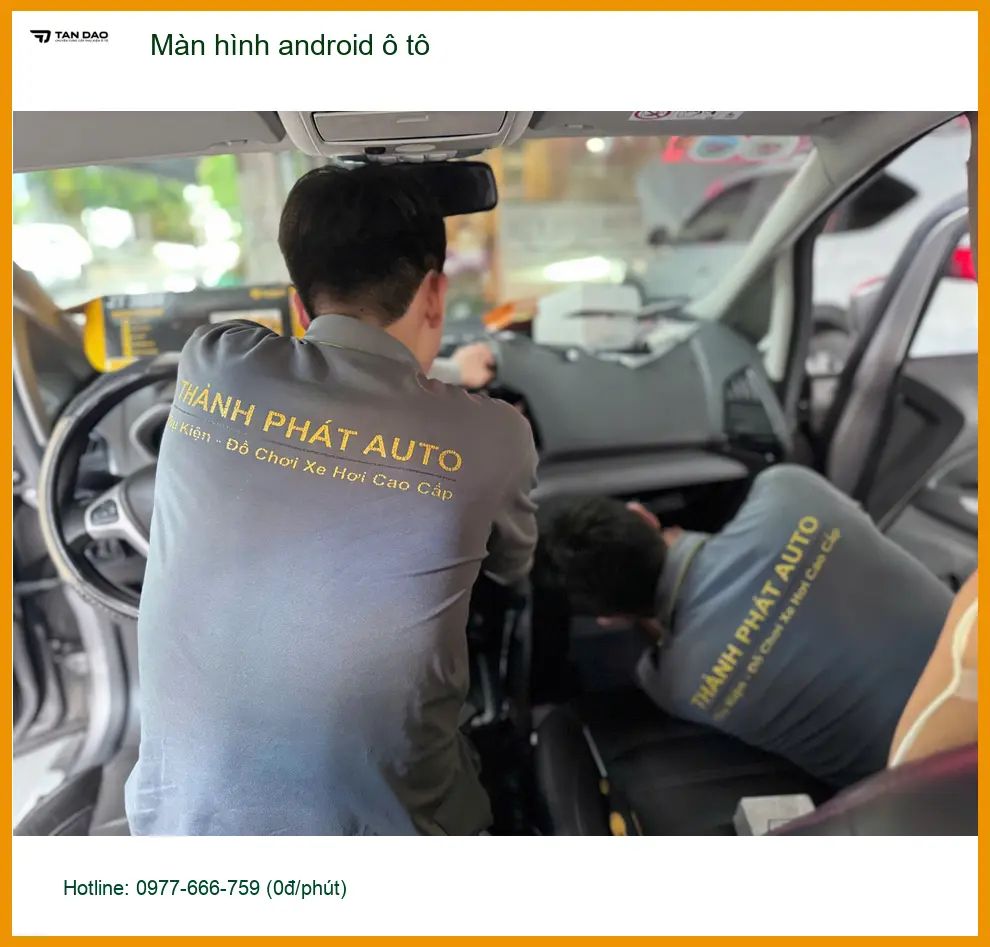 Anh Long lắp màn hình android ô tô cho Hyundai Accent tại Quận Bình Tân ảnh thực tế 2
