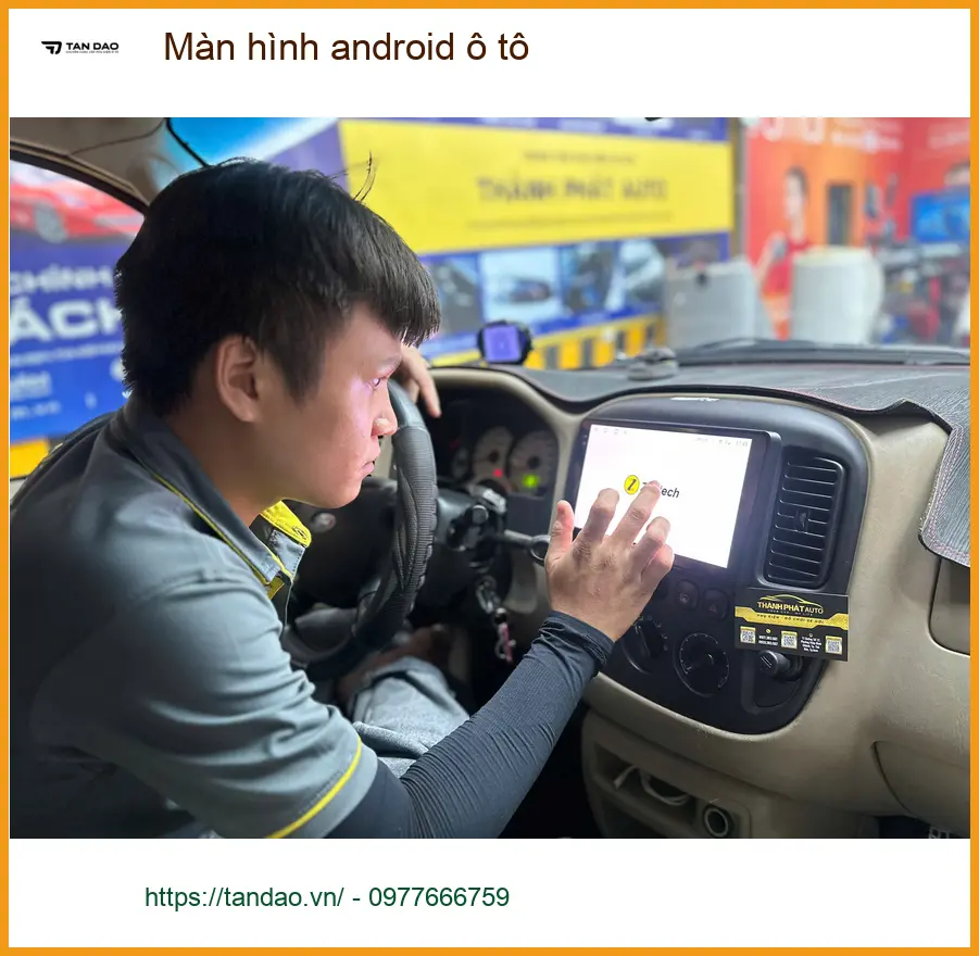 Anh Minh nâng cấp màn hình Android ô tô cho Toyota Vios tại Thủ Đức ảnh thực tế 4