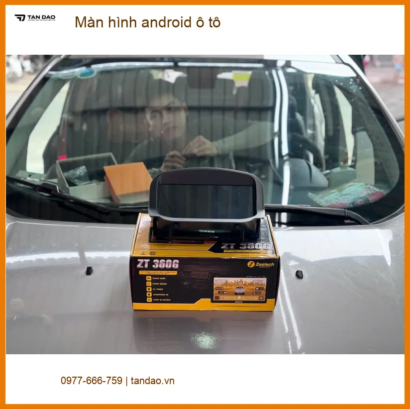 Chị Lan Anh lắp màn hình android ô tô Hyundai Accent uy tín tại Quận 9 ảnh thực tế 2