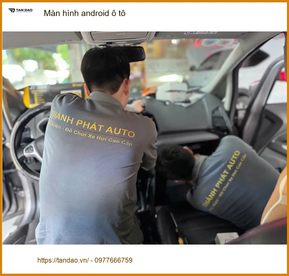 Chị Lan Anh lắp màn hình android ô tô Hyundai Accent uy tín tại Quận 9 ảnh thực tế 3