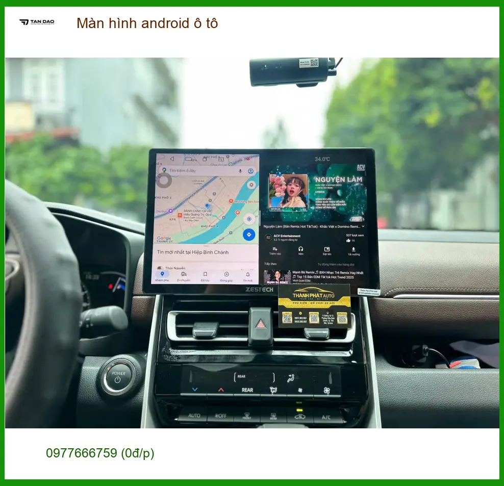 Chị Trâm lắp màn hình android ô tô tại Quận 2 cho Toyota Corolla Cross ảnh thực tế 4