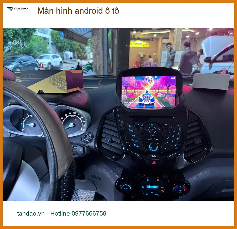 Chị Lan Anh lắp màn hình android ô tô Hyundai Accent uy tín tại Quận 9 ảnh thực tế 5
