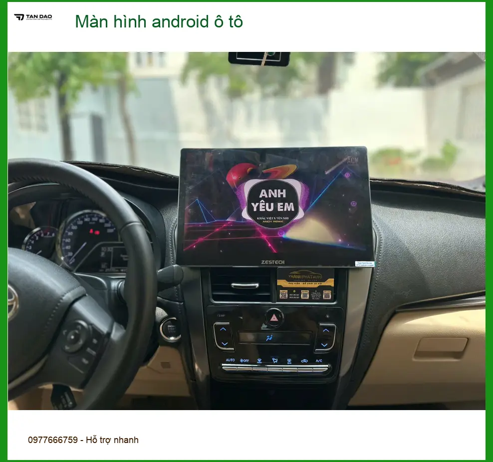 Anh Đức Anh lắp màn hình Android ô tô tại Quận 2 cho Kia K3 vì màn zin lỗi thời ảnh thực tế 5