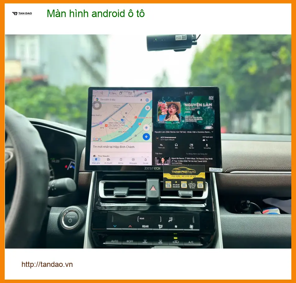 Anh Khải lắp màn hình android ô tô cho Hyundai Accent tại Quận 9 để nâng cấp tiện ích
