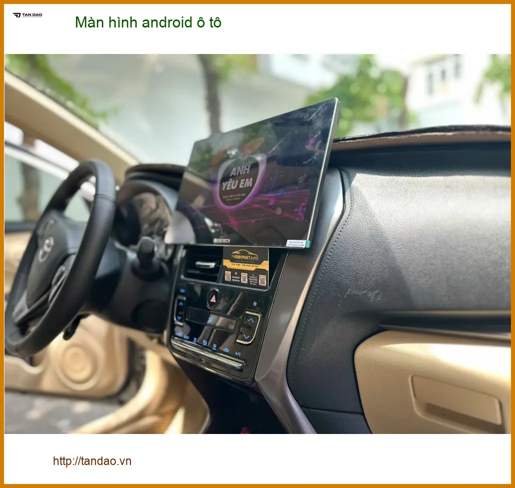 Anh Khải nâng cấp Màn hình android ô tô Hyundai Accent ở Quận 12 màn zin cũ ảnh thực tế 2