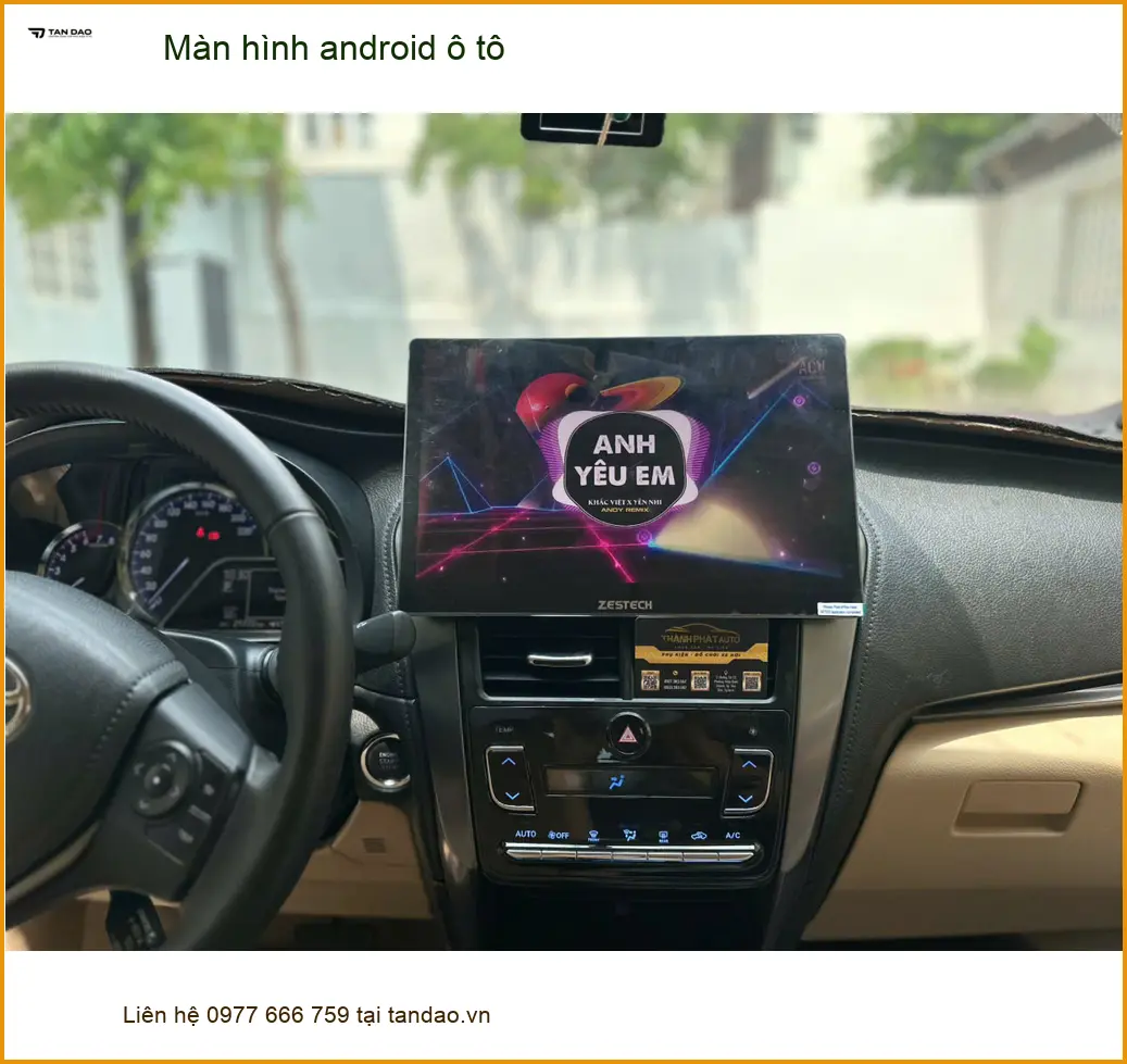 Anh Khải nâng cấp Màn hình android ô tô Hyundai Accent ở Quận 12 màn zin cũ ảnh thực tế 4