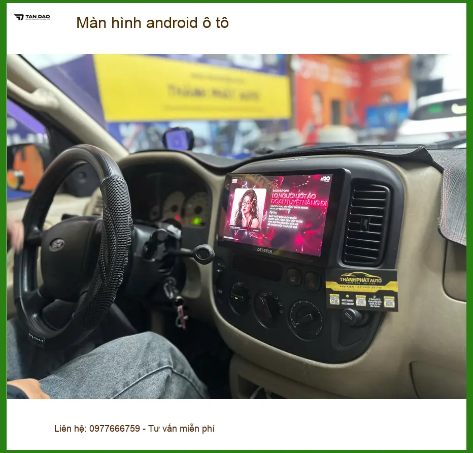 Chị Thảo nâng cấp màn hình Android ô tô cho Kia K3 tại Quận 12