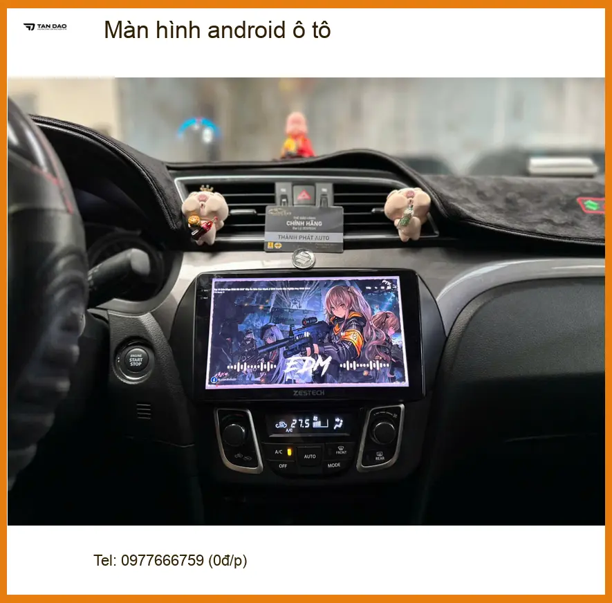 Cô Bích lắp màn hình Android ô tô cho Kia K3 ở Quận 9 vì màn zin cũ giật lag ảnh thực tế 4