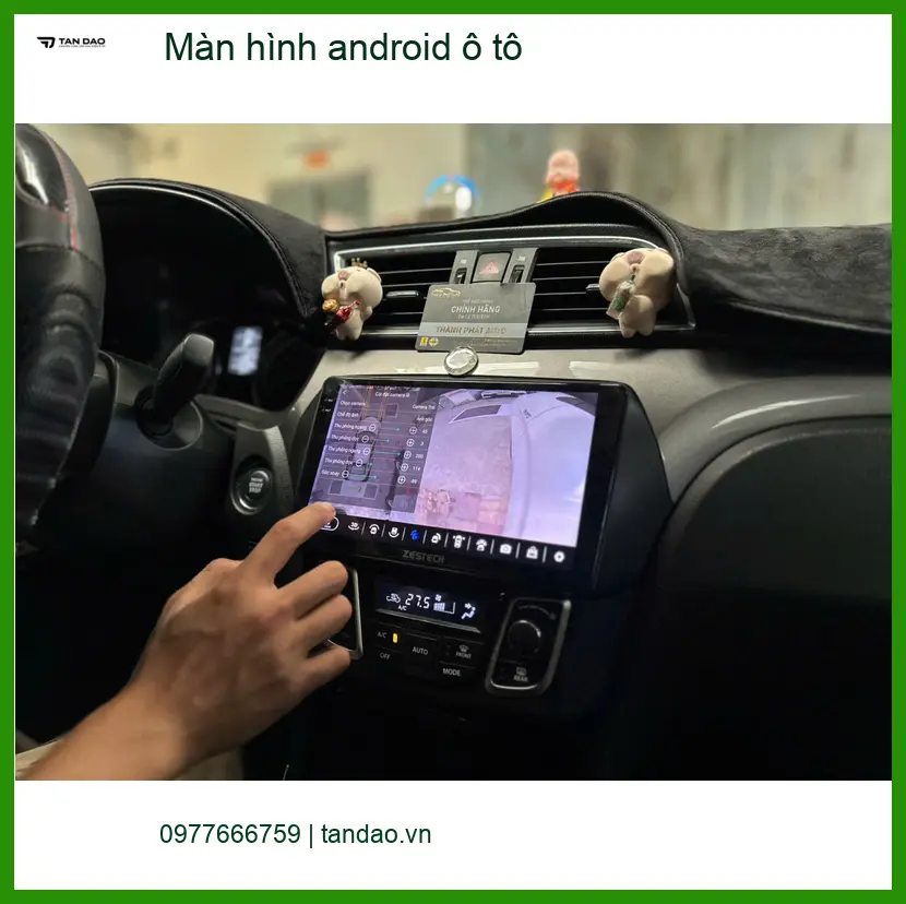 Cô Bích lắp màn hình Android ô tô cho Kia K3 ở Quận 9 vì màn zin cũ giật lag ảnh thực tế 5