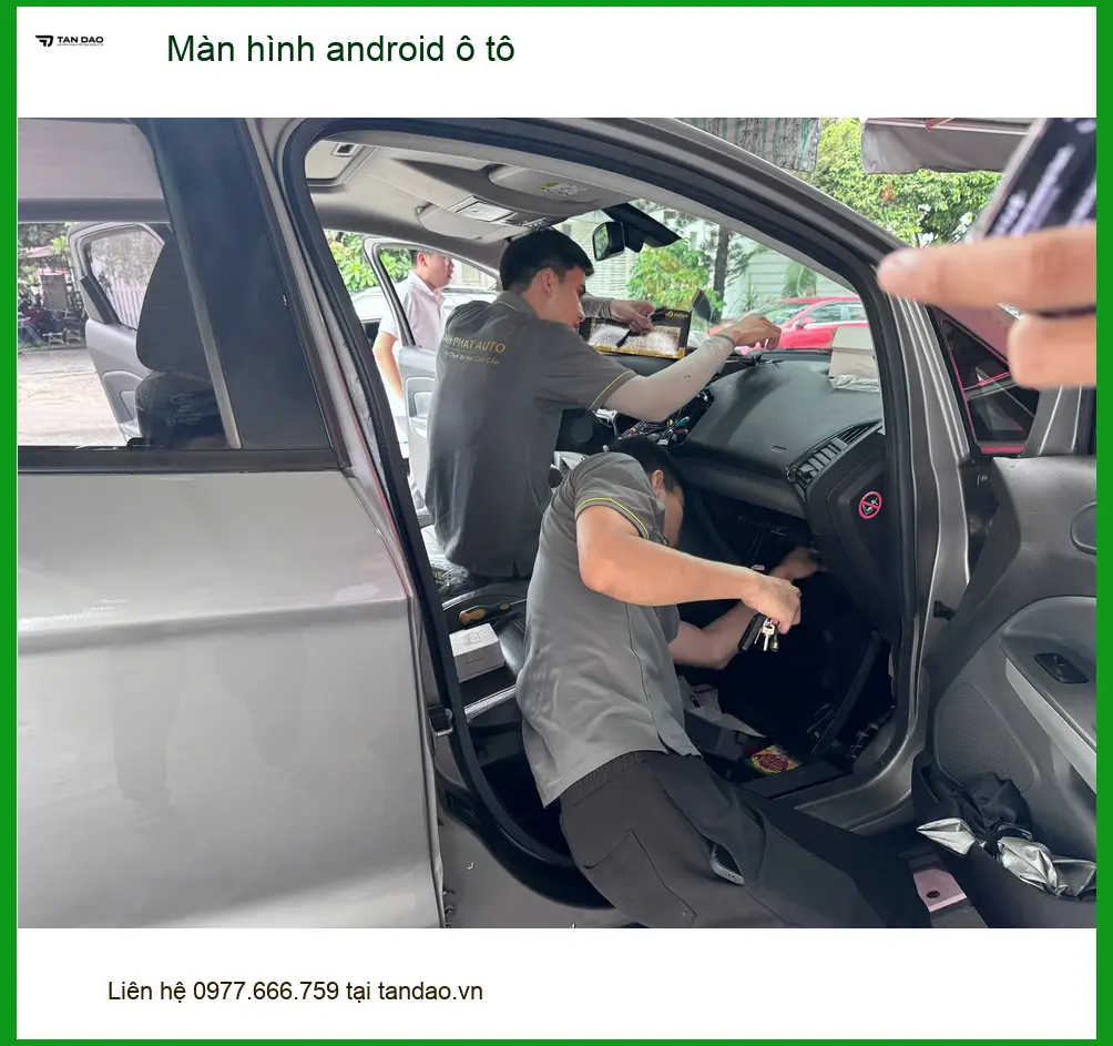 Chú Minh lắp màn hình android ô tô cho VinFast Lux A2.0 Quận 2 để tiện đường ảnh thực tế 5