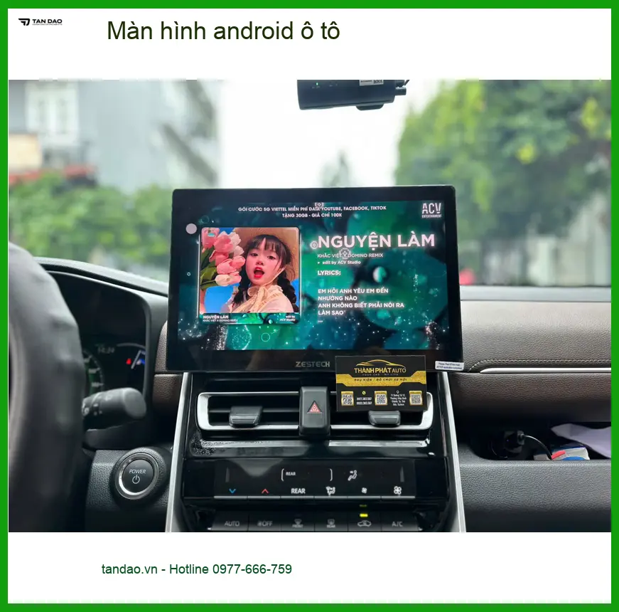 Anh Đức Long lắp màn hình Android ô tô cho VinFast Lux A2.0 tại Phú Nhuận. ảnh thực tế 3
