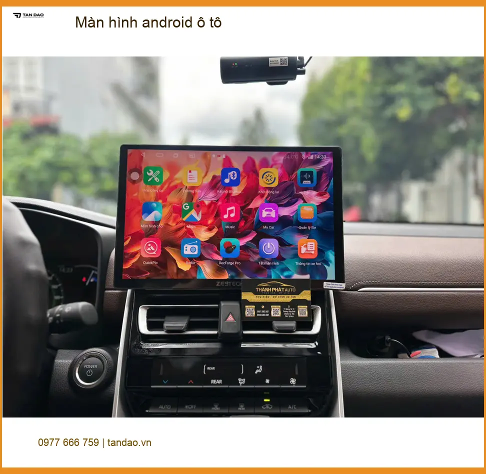 Anh Đức Long lắp màn hình Android ô tô cho VinFast Lux A2.0 tại Phú Nhuận. ảnh thực tế 5