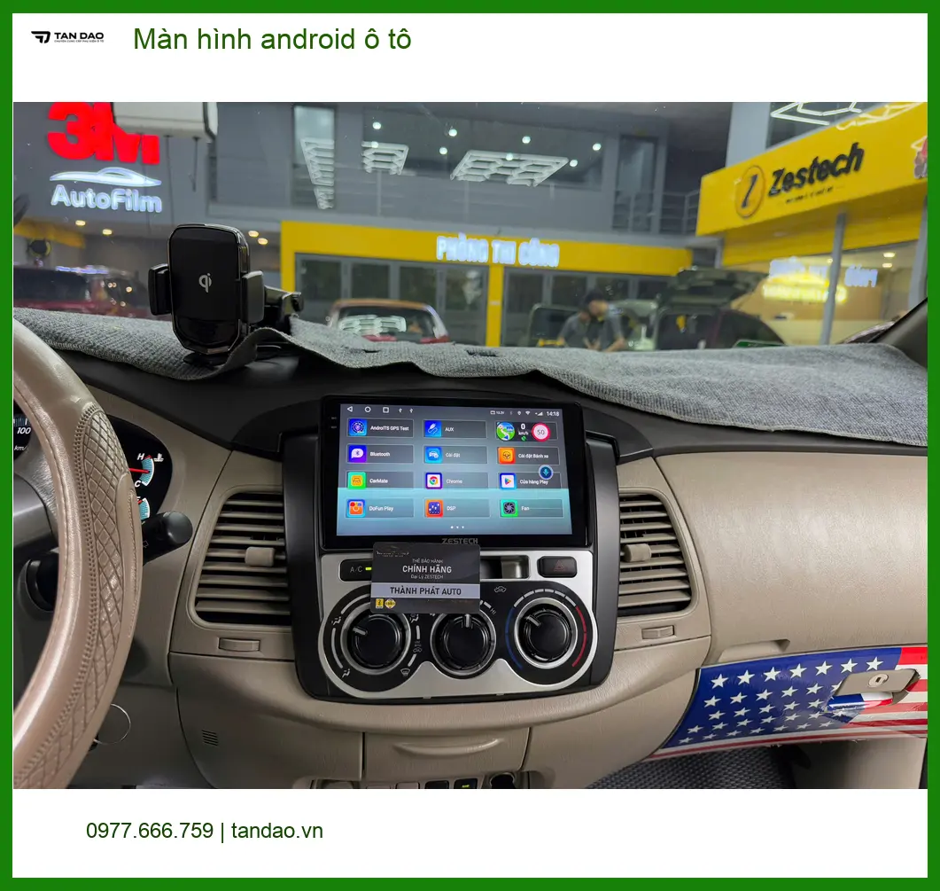 Chú Tiến lắp màn hình Android ô tô Kia Sorento ở Quận 12