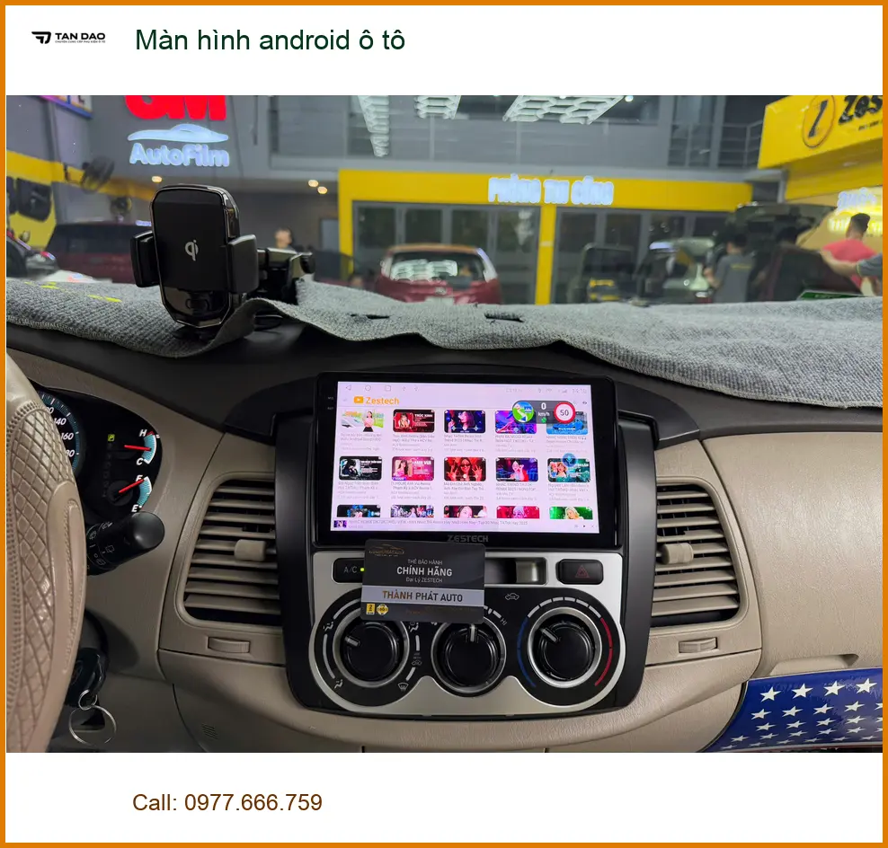 Chú Tiến lắp màn hình Android ô tô Kia Sorento ở Quận 12 ảnh thực tế 4