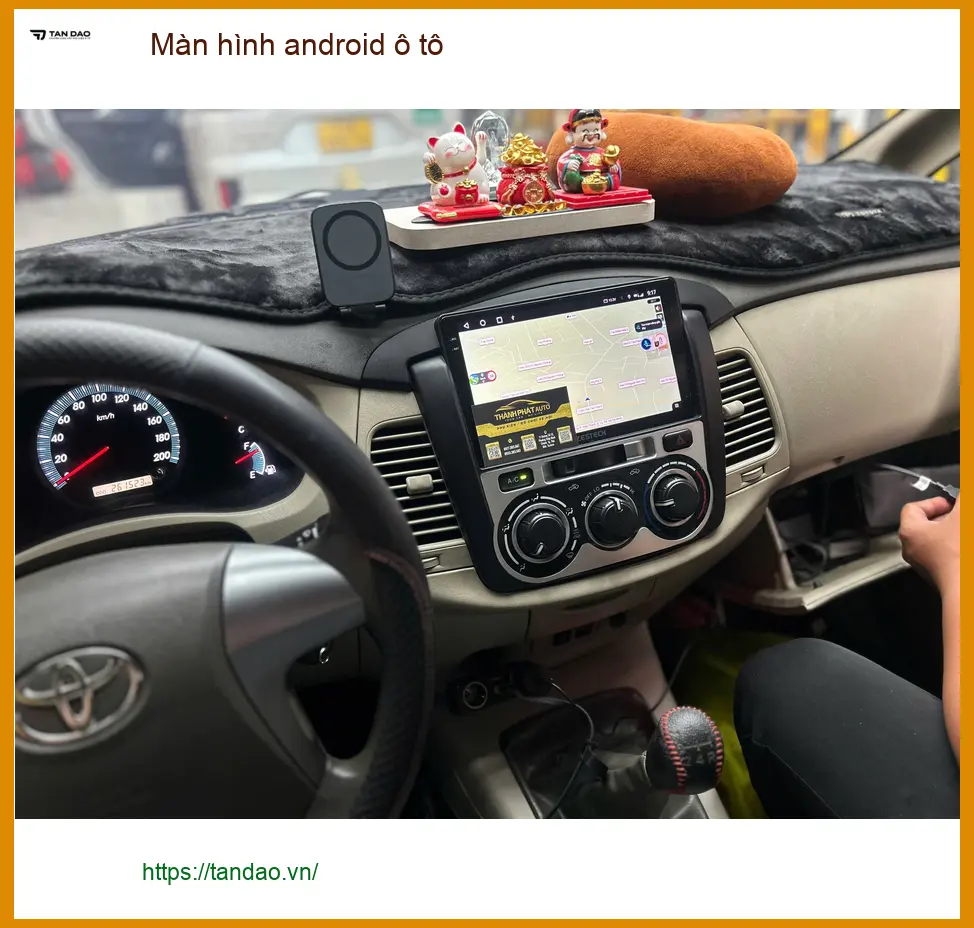 Anh Tùng lắp màn hình android ô tô Hyundai Accent Quận 9 tiện giải trí ảnh thực tế 4