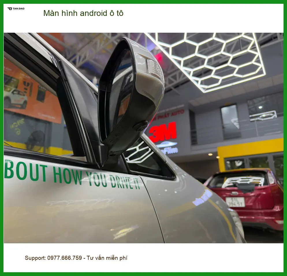 Anh Kiên lắp màn hình android ô tô Hyundai SantaFe tại Quận 9 ảnh thực tế 3