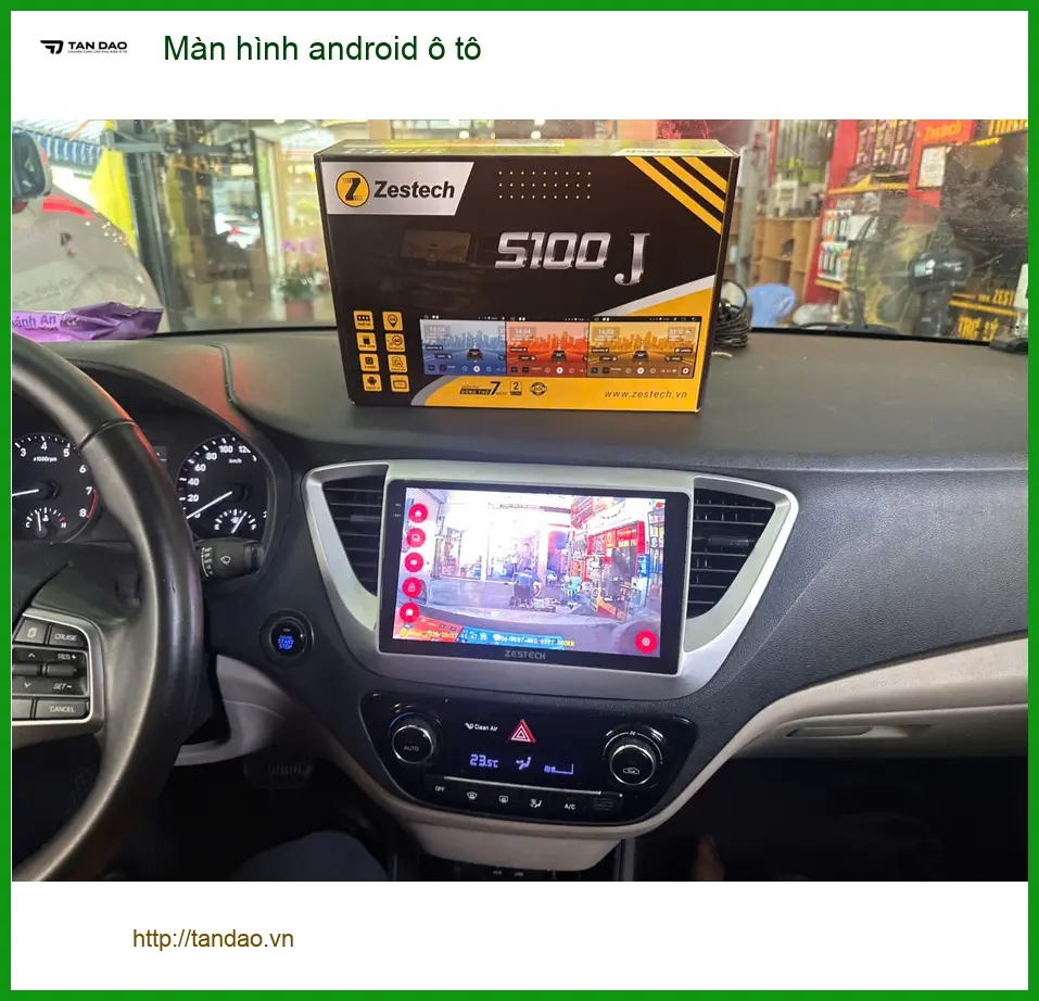 Chị Thảo lắp màn hình Android ô tô cho Honda CRV tại Bình Chánh vì màn zin quá cũ ảnh thực tế 2