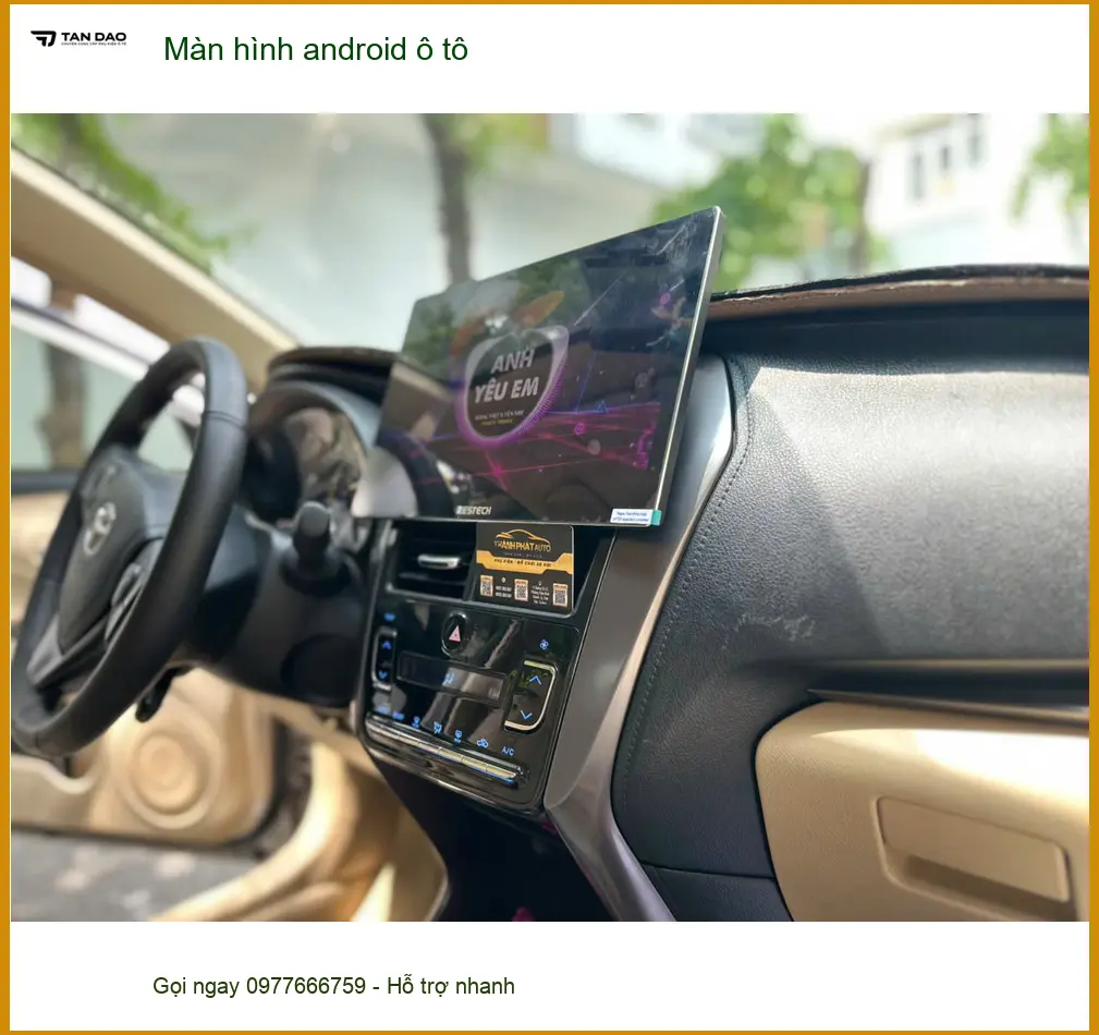 Anh Minh nâng cấp màn hình android ô tô Kia Carnival tại Nhà Bè