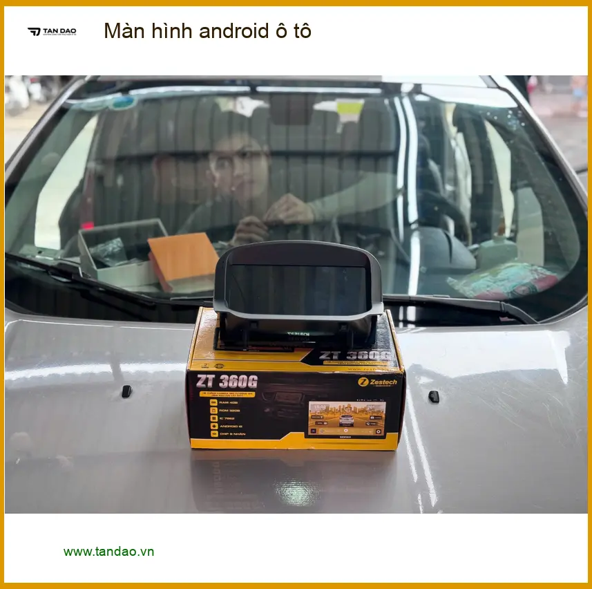 Chị Thanh lắp màn hình Android ô tô Hyundai Santa Fe tại Quận 7 với giá tốt ảnh thực tế 5