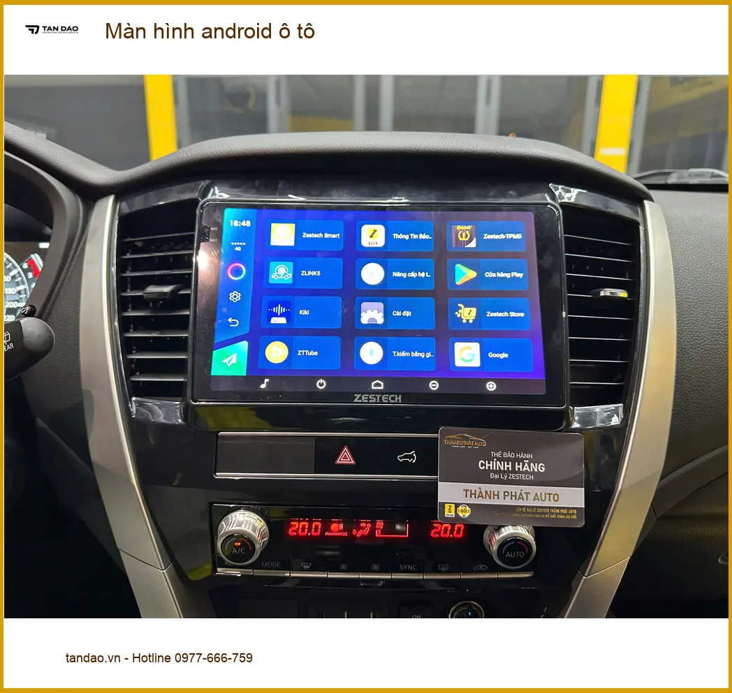 Chị Lan Anh lắp màn hình Android ô tô cho Honda CRV tại Củ Chi ảnh thực tế 3