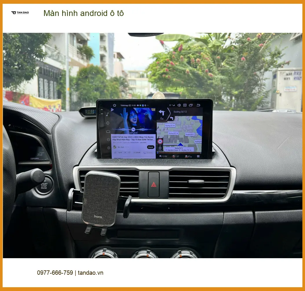 Anh Dũng lắp màn hình Android ô tô Hyundai Accent tại Thủ Đức tiện lợi ảnh thực tế 3