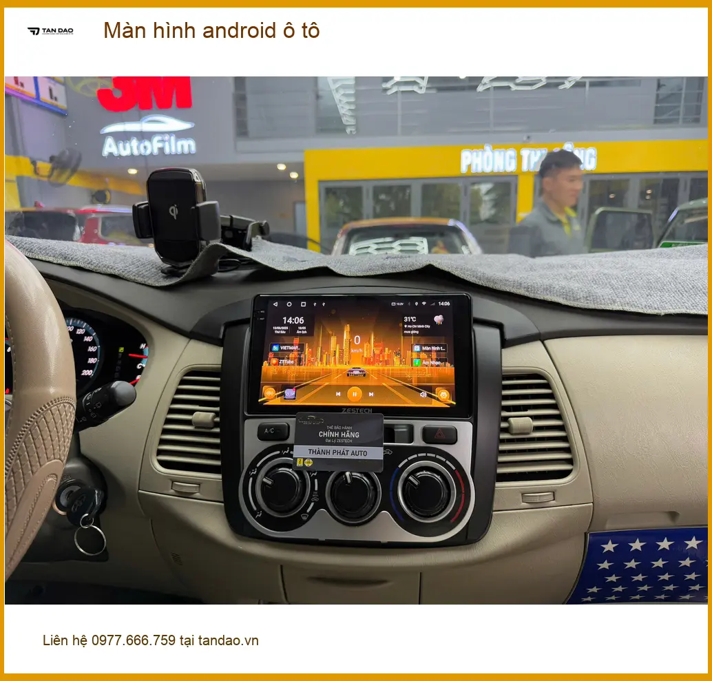 Anh Đạt nâng cấp màn hình Android ô tô Hyundai Santa Fe Quận 7 tích hợp camera 360 ảnh thực tế 4