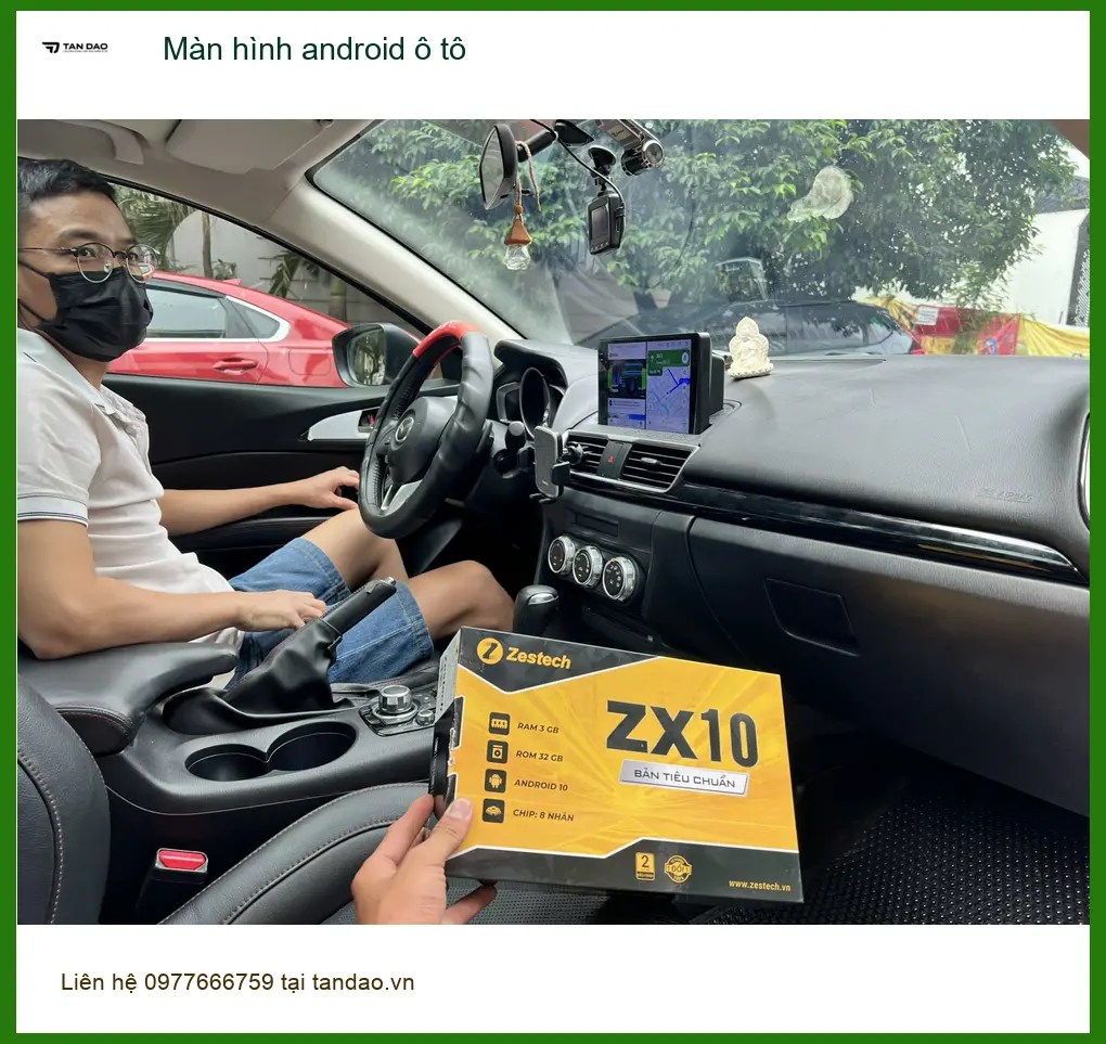 Anh Dũng lắp màn hình Android ô tô Hyundai Accent tại Thủ Đức tiện lợi ảnh thực tế 4