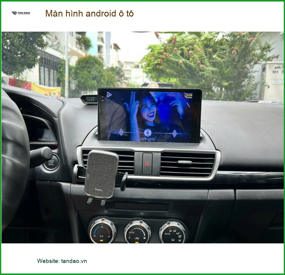 Anh Dũng lắp màn hình Android ô tô Hyundai Accent tại Thủ Đức tiện lợi ảnh thực tế 5