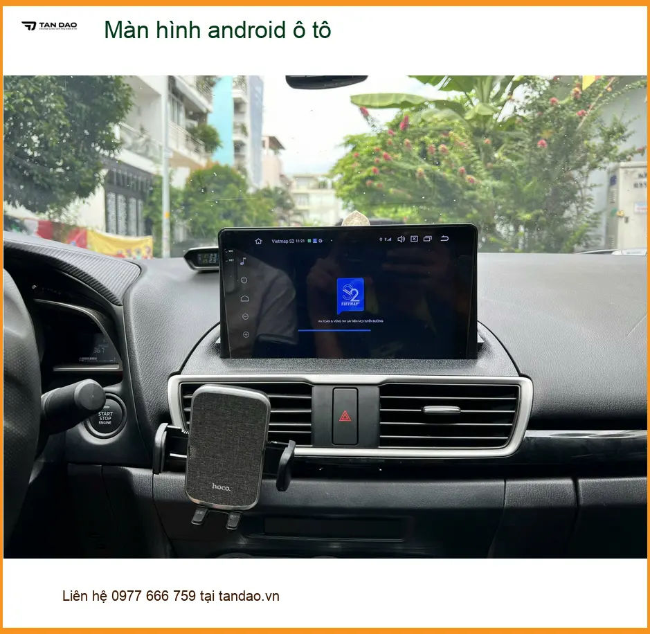 Anh Trọng lắp màn hình android ô tô Hyundai Kona Quận Bình Thạnh vì màn zin quá cũ ảnh thực tế 3