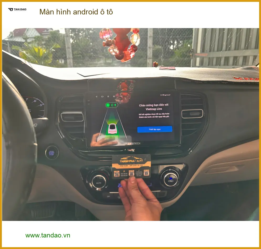 Anh Tùng lắp màn hình android ô tô Hyundai Accent tại Quận 10, nâng tầm trải nghiệm ảnh thực tế 4