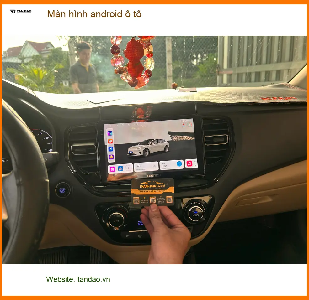Anh Tùng lắp màn hình android ô tô Hyundai Accent tại Quận 10, nâng tầm trải nghiệm ảnh thực tế 5