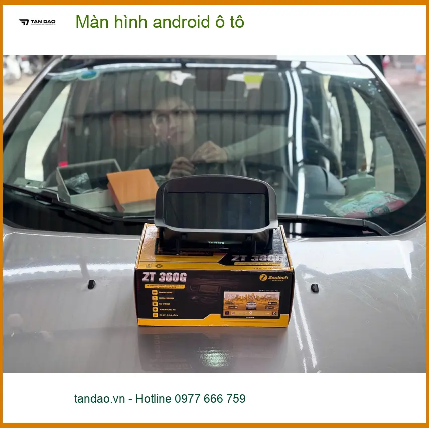 Chị Thảo lắp màn hình Android ô tô tại Quận 11 cho Hyundai Santa Fe ảnh thực tế 3