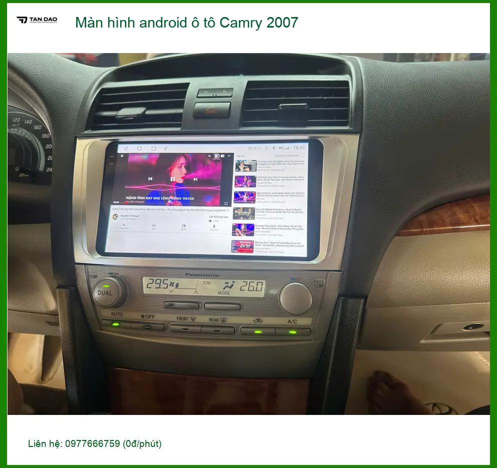 Anh Khải nâng cấp Màn hình Android ô tô Camry 2007 tại Quận 9 ảnh thực tế 2