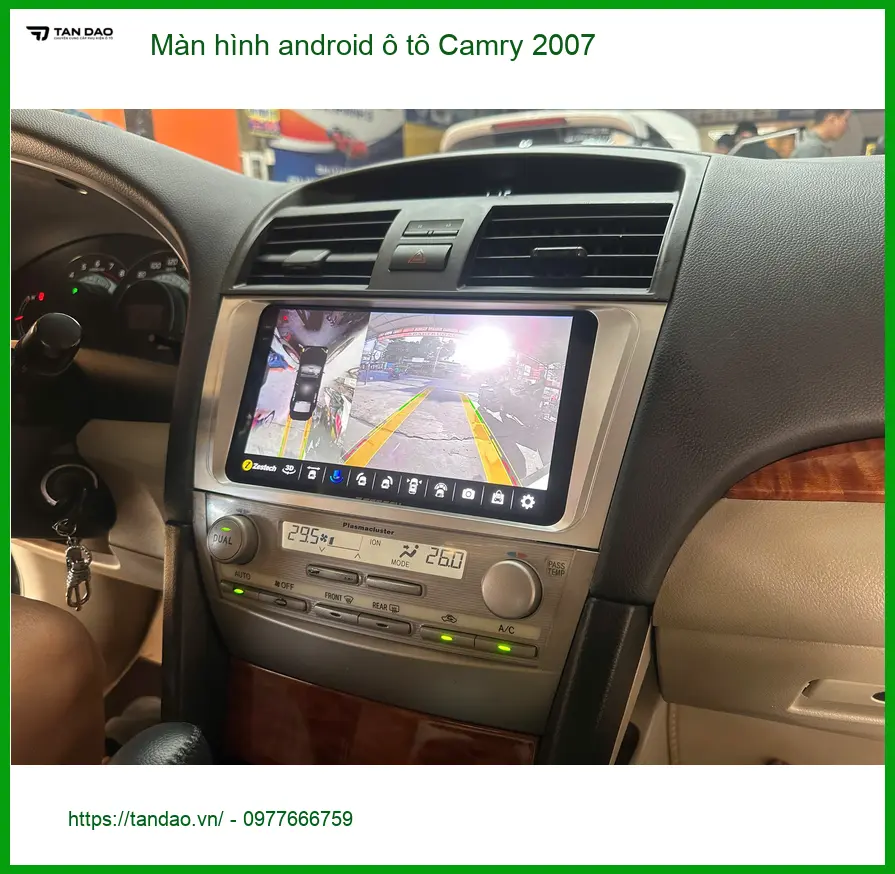 Anh Thành lắp màn hình android ô tô Camry 2007 tại Quận 2 để nâng tầm trải nghiệm lái ảnh thực tế 3