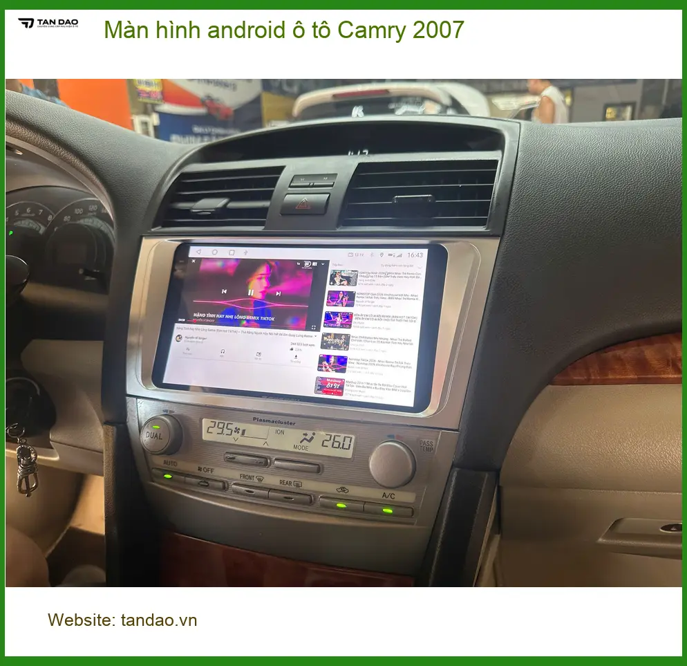 Anh Thành lắp màn hình android ô tô Camry 2007 tại Quận 2 để nâng tầm trải nghiệm lái ảnh thực tế 5