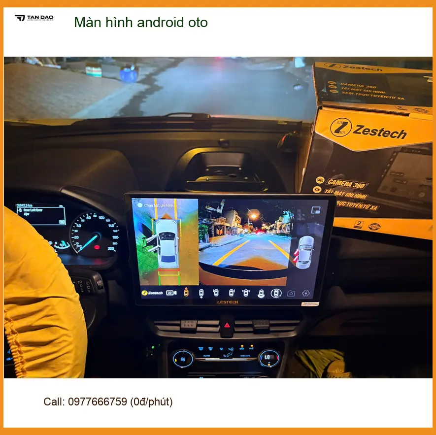 Chị Mai lắp màn hình Android ô tô Honda CR-V tại Quận 12 nâng cấp tiện ích ảnh thực tế 2