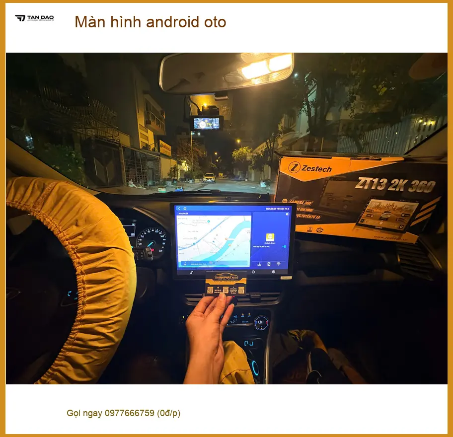 Chị Mai lắp màn hình Android ô tô Honda CR-V tại Quận 12 nâng cấp tiện ích ảnh thực tế 3