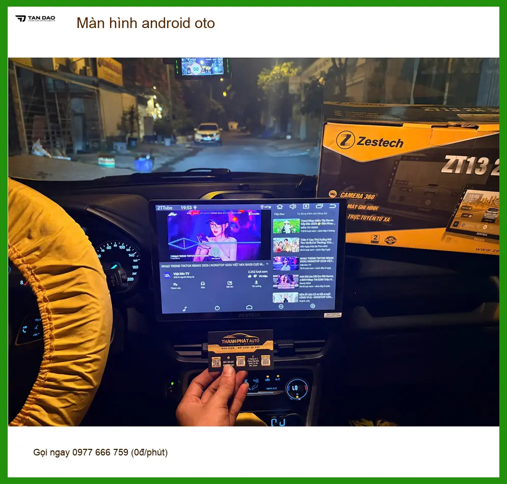 Chị Mai lắp màn hình Android ô tô Honda CR-V tại Quận 12 nâng cấp tiện ích ảnh thực tế 4