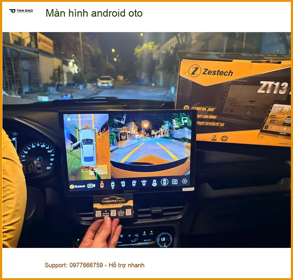 Chị Mai lắp màn hình Android ô tô Honda CR-V tại Quận 12 nâng cấp tiện ích ảnh thực tế 5