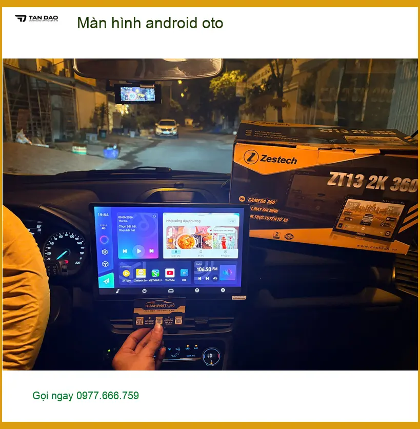 Anh Trọng lắp màn hình Android ô tô chính hãng cho Honda CRV tại Quận 3 ảnh thực tế 2