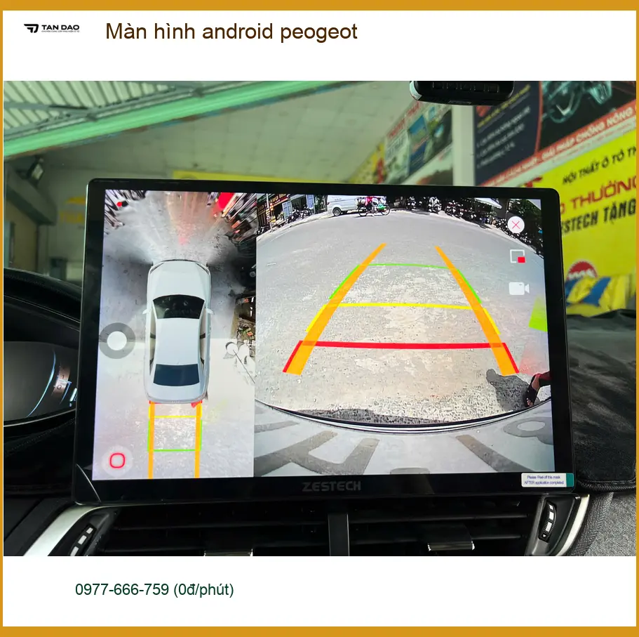 Anh Quý lắp màn hình Android Peugeot 3008 tại Quận 9 để tiện dẫn đường và giải trí ảnh thực tế 4
