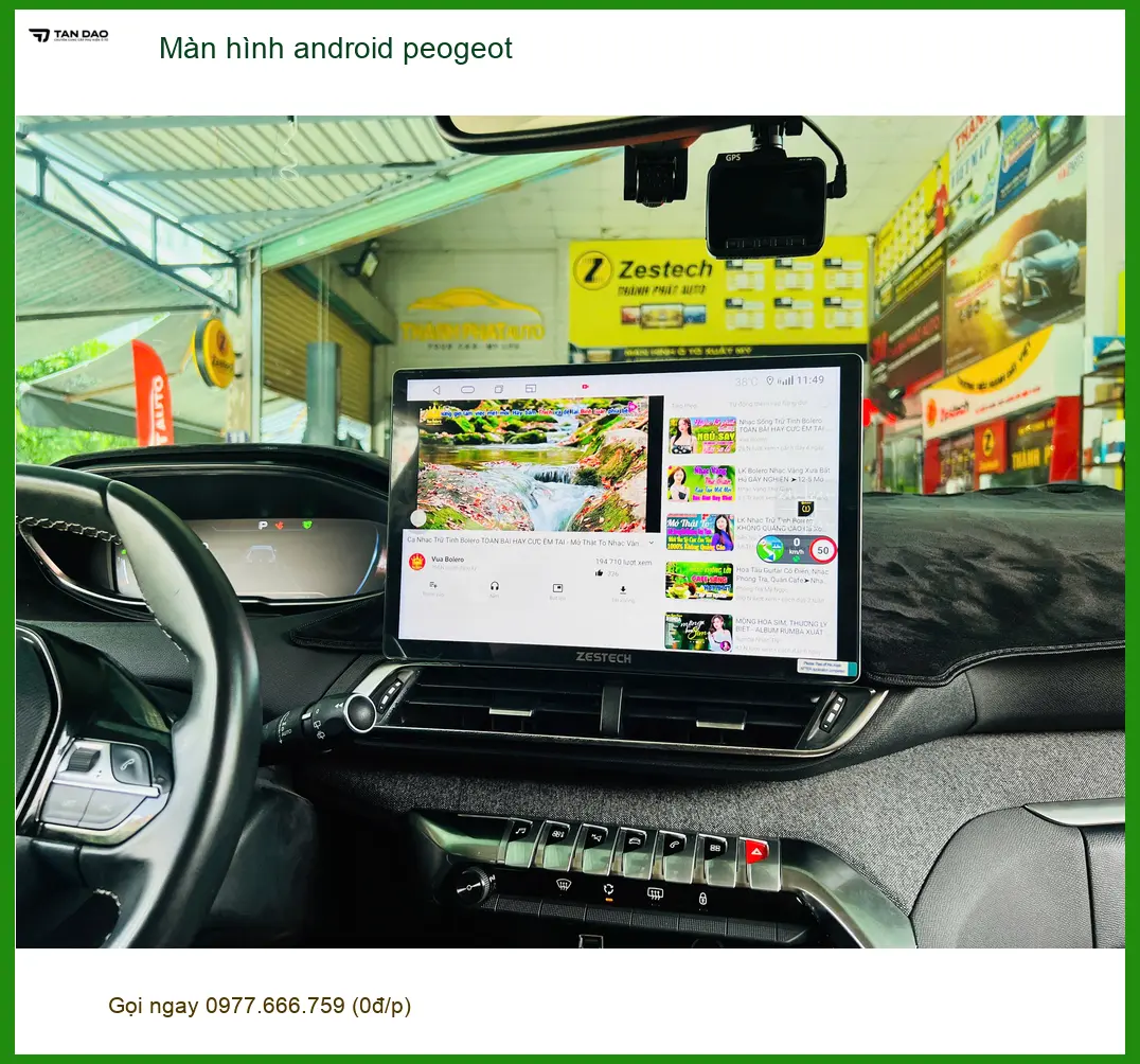 Anh Minh nâng cấp màn hình Android Peugeot 3008 tại Quận Tân Bình để nâng tầm tiện ích