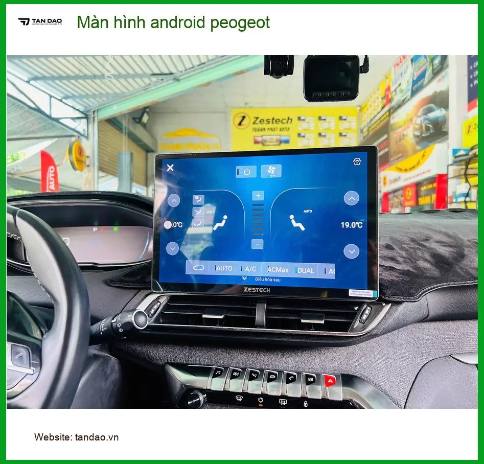 Anh Dũng lắp màn hình android Peugeot 5008 tại Bình Chánh ảnh thực tế 3
